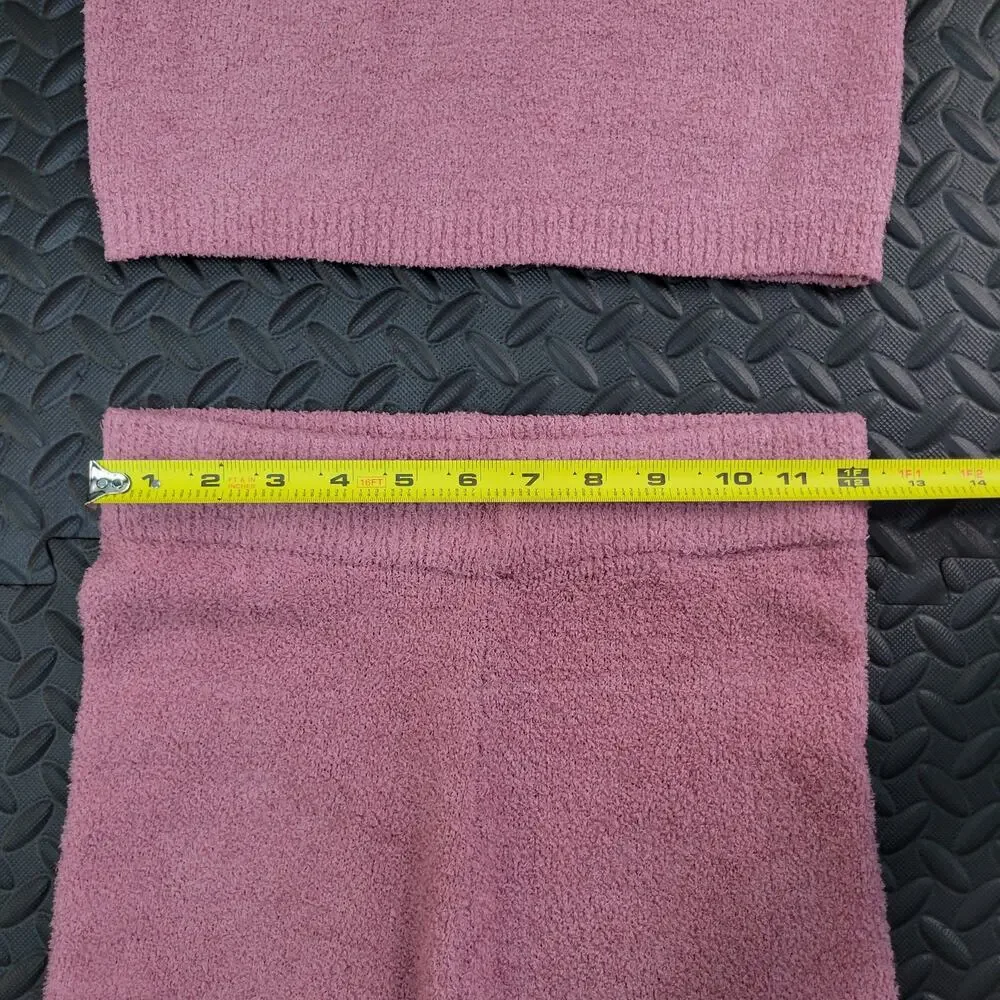 Sincerely Jules 2 Piece Knit Lounge Set Women's S Pink Pants Tank Cozy